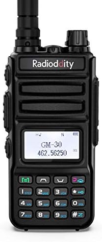 Radioddity GM-30 GMRS Radio, Handheld 5W Long Range Two Way Radio for Adults, GMRS Repeater Capable, with NOAA Scanning & Receiving, Display SYNC, for Off Road Overlanding, 1 Pack