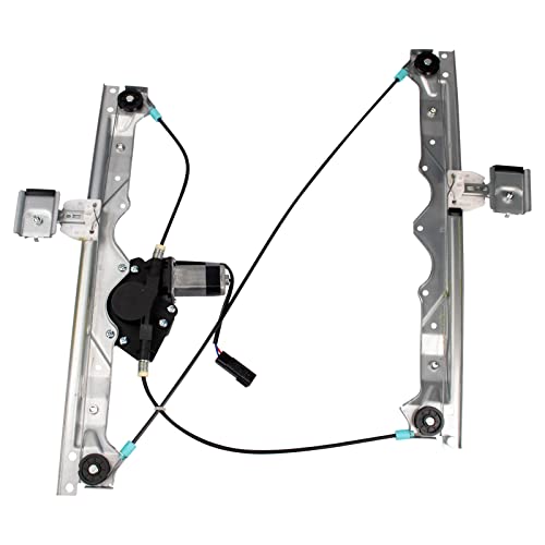 Image of TRQ Front Left Power Window Regulator & Motor Assembly Drivers Side Compatible with 2005 Jeep Grand Cherokee CH1350139