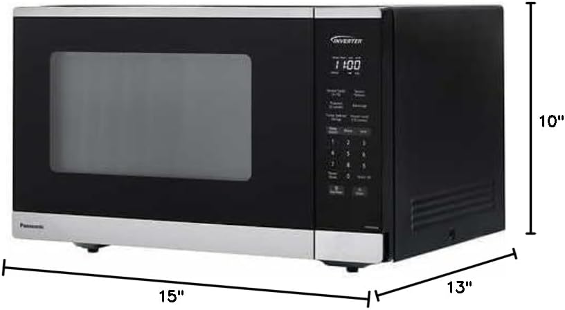 Panasonic PAN-NN-SC67NS 1.3 cu.ft. Countertop Microwave Oven - Stylish Design with Powerful Cooking Performance