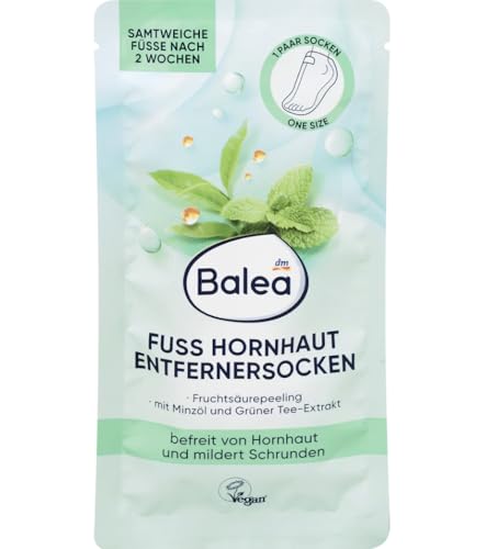 Balea Fußmaske Socken Hornhaut Entferner (1 Paar), 2 St