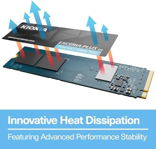 KIOXIA EXCERIA PLUS G4 1TB NVMe SSD – M.2 2280, PCIe Gen5, 10000MB/s Okuma, 7900MB/s Yazma - Görsel 6