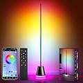 Keepsmile Smart RGB LED Corner Floor Lamp,172 LEDs Bright Standing Lamps for Living Room with APP and Remote,Modern Floor Lamp with Music Sync and 16 Million Colors, Ambient Lighting for Bedroom