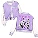 FQZWONG Movie Jackets for Girls Long Sleeve Button Down Pop Fan Lover Varsity Jacket Girls Group Merch Costume
