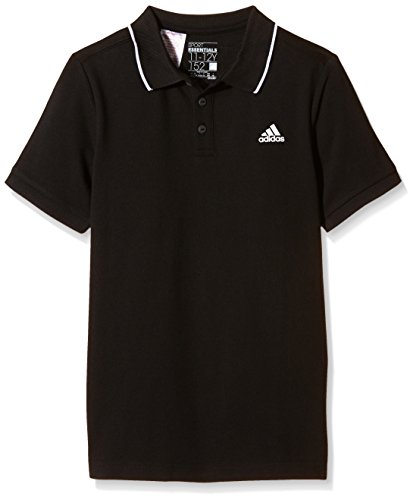 Preisvergleich Produktbild adidas Jungen Essentials Polo T-Shirt Poloshirt, Black / White, 128