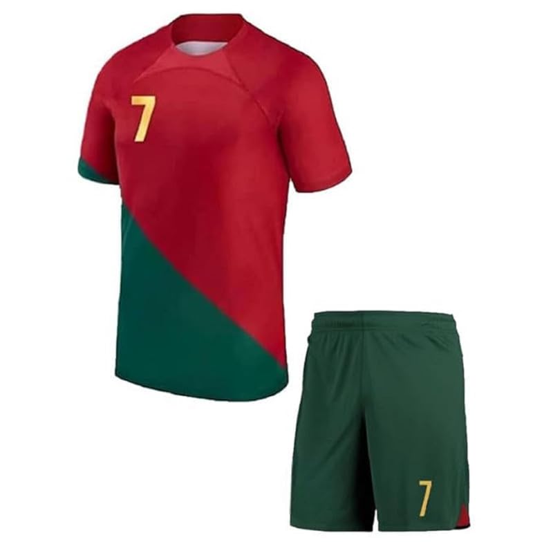 Portugal Red Football Jersey 2025 Ronaldoo 7 for (Kids,Boys and M...