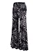 Made By Johnny MBJ WB1060 Womens Chic Tie Dye Palazzo Pants XXXL Black