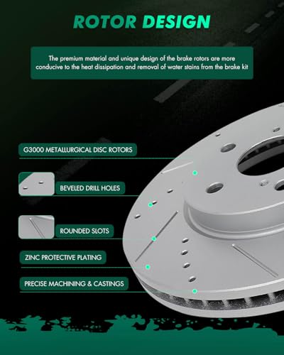 Image of SCITOO Front 11.65 inch 5 /Lugs Brake Pads and Rotors Kits:31314;D906