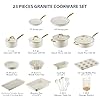 Pots and Pans Set Nonstick - Granite Cookware + Bakeware Set Kitchen Cookware Sets With Dutch Oven, Frying Pans, Saucepan, Sauté Pan, Silicone Utensils, Cookie Sheet, Baking Pan Set for Cooking Gifts #1