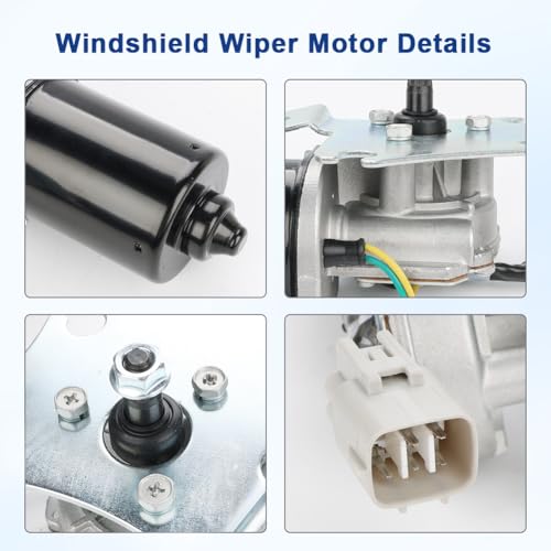 Image of Front Windshield Wiper Motor Compatible with Toyota Corolla 93-97