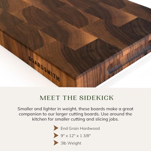 Tabla para cortar de madera nogal rectangular 30x22 cm miniatura 3