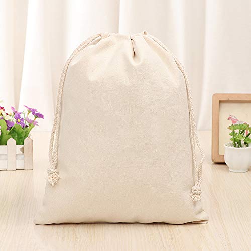 1PCS Linen Drawstring Bag Portable Pouch Pocket Storage Supplies4