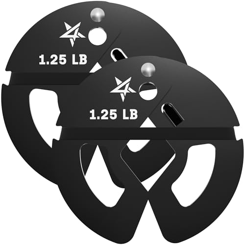 Yes4All 1.25Lb Dumbbell Fractional Weight Plates 2 Pieces/4 Pieces - Designed For Dumbbell Training, Micro Loading, And Body Workout