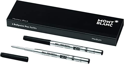 MONTBLANC Kugelschreibermine, Großraum, M, Schreibfarbe: mystery black (2 Stück), Sie erhalten 1 Packung á 2 Stück
