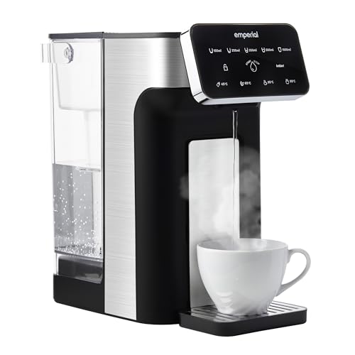 Emperial Instant Hot Water Dispenser | Energy-efficient 2.6kW Fast Boil | 4 Temperature & 5 Volume Presets | 3L Capacity, Boiling Water at the Touch of a Button
