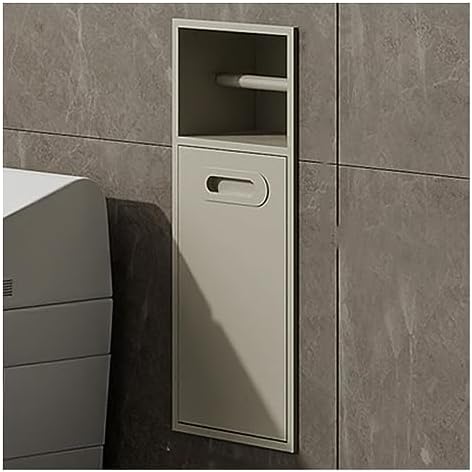 Stainless Steel Shower Niche with Built-in Toilet Paper Holder & Trash Can Rack - Stylish, Durable Storage Solution for Bathroom, Kitchen & Living Room