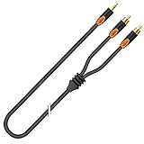 Anzahl Innenleiter: 2x AWG26 HICON 3,5mm Klinke - Stereo Cinch Kabel 3m by Sommer Cable MiniJack -- RCA  HI-C2J3-0300