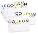 RXBC2011 Coupon Cards Pack of 100 for Business Blank Coupons Gift Certificates Vouchers
