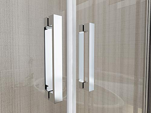 Porte de douche 6 mm profilé chromé design de 92 à 96 cm - 6