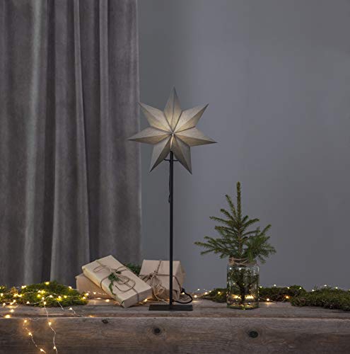 Star en plastique gris blanc noir incassable pour décorer sans risque - 3