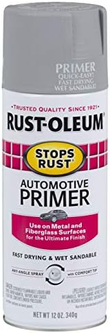 Rust-Oleum 2081830 Stops Rust Automotive Primer Spray, 12 oz, Flat Light Gray