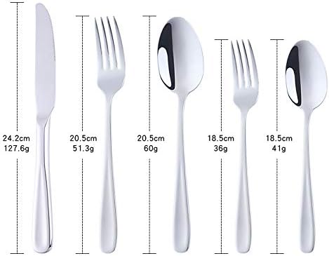 Buyer Star Fine Flatware Sets of 4, 20 Piece Silverware Set, 18/8 Stainless Steel Heavy Duty Flatware Cutlery Service for 4, Kitchen Utensils for Home Hotel Restaurant