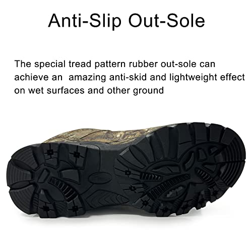 8 Fans Men's Waterproof Trekking Hiking Shoes,Lightweight Camo Walking Hunting Sneakers with Memory Foam Insole for Men&Women…3