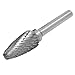 uxcell 12mm x 25mm Tree Shape Double Cut Tungsten Carbide Rotary File Tool