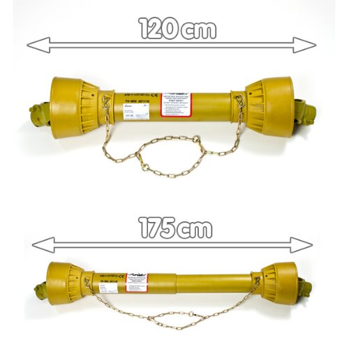 DEMA Gelenkwelle/Zapfwelle 120-175 cm 6 Zähne 1 3/8