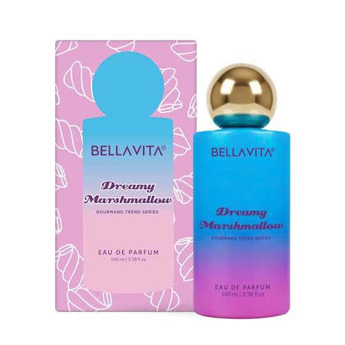 Image of BELLAVITA Dreamy Marshmallow | Long Lasting EDP | 100ml | Perfume for Man | Perfume for Woman | Smells Like a Snack | Marshmallow, Strawberry, Vanilla & Musk | Premium Unisex Gourmand Fragrance