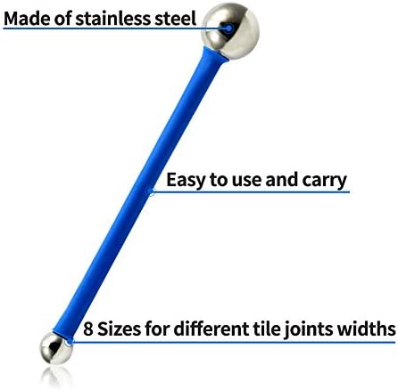 SPEEDWOX Caulking Tool Metal Ball 4 Pcs Polymer Clay Tool Kit Grout Finisher for Tile Grout Coating Sealant Finishing Fondant Cake Paper Flower Decorating Sculpture Modeling Craft DIY Tool Set