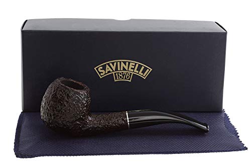 Savinelli Italian Tobacco Smoking Pipes, Tre Rusticated 626