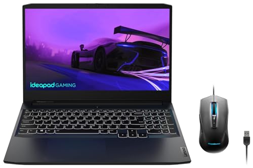 Image of Lenovo Ideapad Gaming3 AMD Ryzen 5 5600H 15.6 Inches Fhd IPS Gaming Laptop (8Gb /512Gb Ssd /Windows 11 Home /Nvidia GTX 1650 4Gb /120Hz /Backlit /2.25Kg), 82K200X6In + Ideapad 3200 Dpi Gaming Mouse