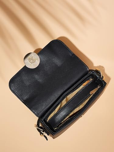 Fargo PU Women's Sling Bag Cross-Body Black - Image 7