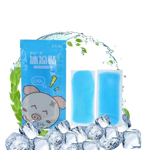 Image of 30Pcs Cooling Forehead Strips, Cool Pads Relieve Headache, Hot Weather Cooling Gel Patches Sheet for Adults, Toothache Pain, Drowsiness, Refreshing, Sunstroke