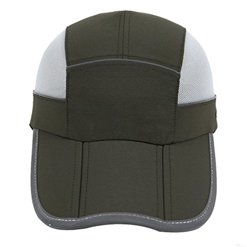 GADIEMKENSD Reflective Strips Outdoor Breathable Running Caps for Men and Women - Image 3