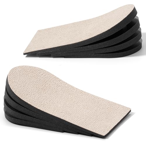 Image of Dr. JK- Adjustable Heel Lifts for Women and Men, 1 Pair, 4 Layers, Small Size, Beige, Shoe Lifts for Uneven Legs