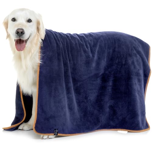 Lucky Paws® UK Dog Towel, Luxuriously Thick 600gsm, 140x80cm Extra Large Towel for Drying Dogs, Extremely Absorbent - Image 2