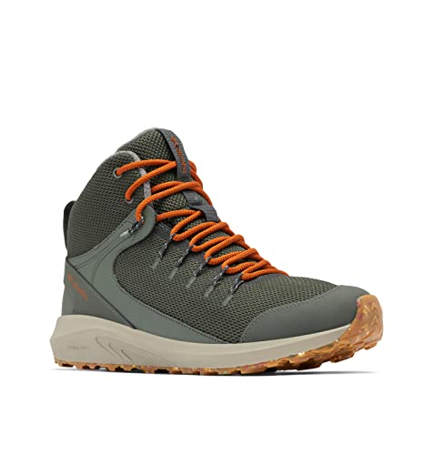 Columbia Men's Trailstorm Mid Waterproof Omni Heat, Gravel/Warm Copper, 11.5
