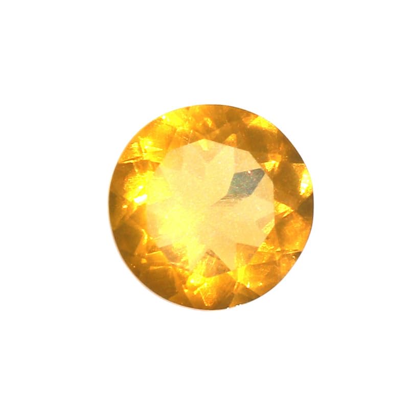 Opale mexicaine facettée ronde 8,0 mm, la splendeur d'une pierre fine de 1,28 ct