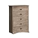 Prepac DDC-3345 Salt Spring 5-Drawer Chest, Drifted Gray