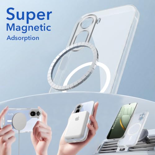 Image of Jkobi Lifetime Anti-Yellow MagSafe Compatible Clear Back Cover Case for Poco C81 5G (Sleek Hard Crystal | Shockproof and Camera Protection)