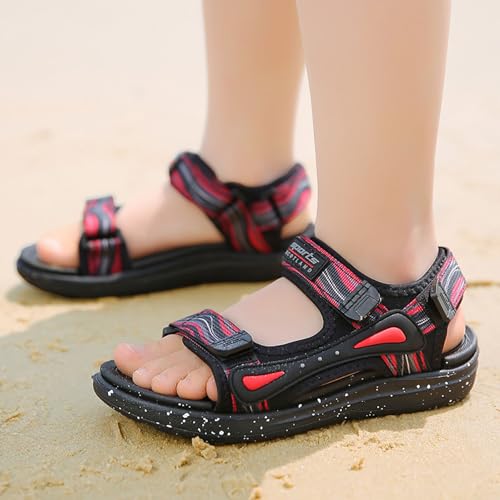 IWIHMIV Kids Athletic Sandals Boys Outdoor Hiking Sports Sandal Pool Beach Comfortable Non Slip Summer Water Shoes4