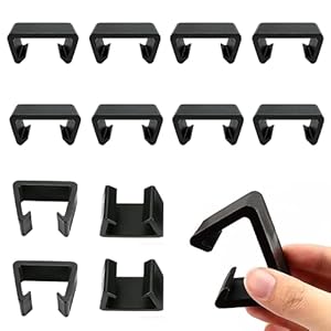 DAOOZHU 12 Stück Rattanmöbel Clips für Gartenmöbel, Outdoor Sofas und Patio, Verbinder für Terrassenmöbel (5.3×2×3.8)