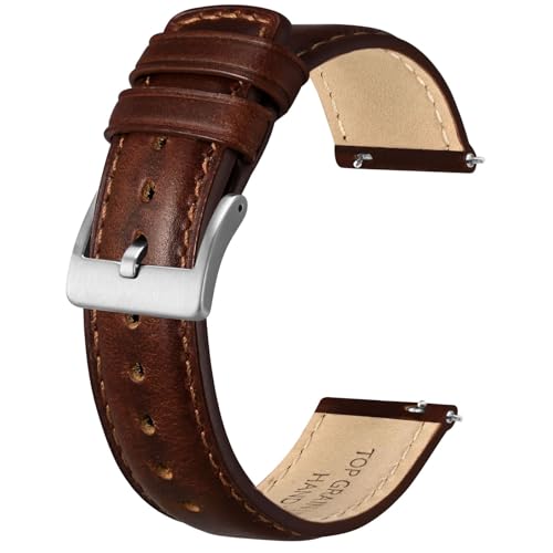 Bracelet de montre en cuir huileux Pull-Up BISONSTRAP | L'élégance vintage de 18mm à 22mm