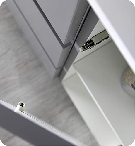 Fresca Lazzaro 60" Gray Free Standing Single Sink Modern Bathroom Cabinet #TOP5