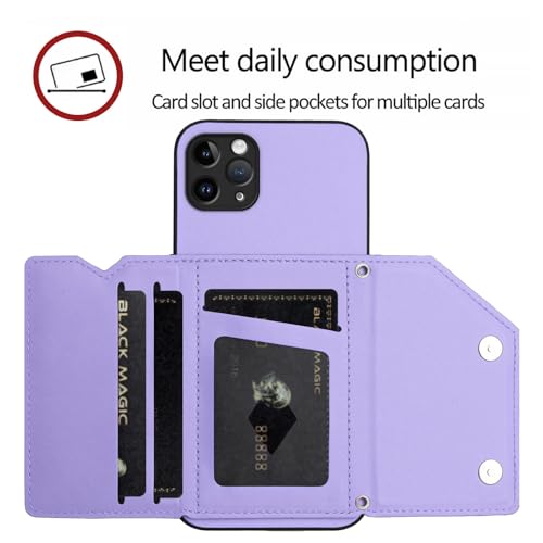 Housse iPhone 11 Pro Max anti-perte avec lanière cuir et vitre de protection