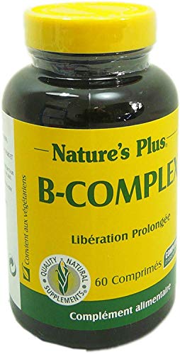 Nature s plus - B-complex suractivé action prolongée - 60 comprimés sécables à croquer - Santé de la Cover