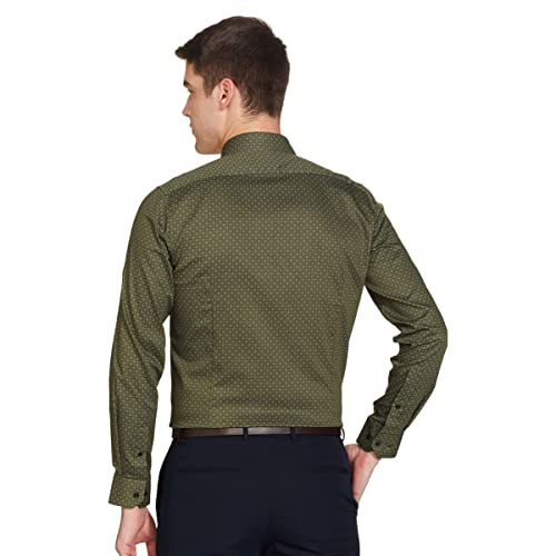 Image of Van Heusen Formal Printed Shirt for Men| Premium Cotton| Full Sleeves| Slim Fit |Breathable Fabric