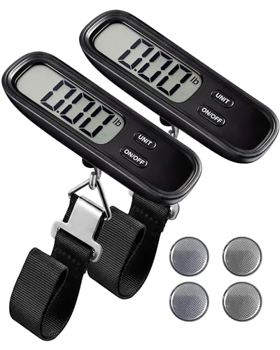 Image of LUGGEX Luggage Scale, Suitcase Scale, Luggage Scale Travel Digital,2 Pack | Travel Scale with Large LCD Display, Portable & Battery Included