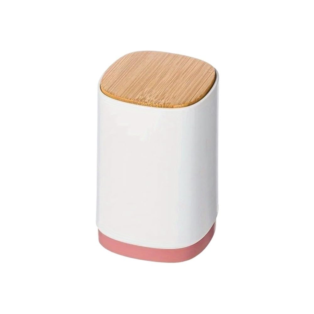 Tianshengqi Red Toothpick Box Semi-Automatic Holder Home Personalized Creative Cotton Swab Storage(Red)